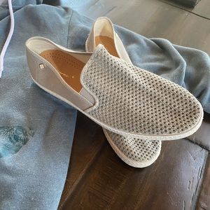 Men’s Riviera Woven Loafer in Stone Sz 43